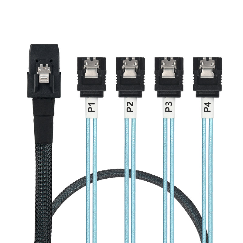 Hengyu Array Card 8087 Interface Mini SAS to 4-port SATA Server Hard Disk Main Shell Backplane Data Cable