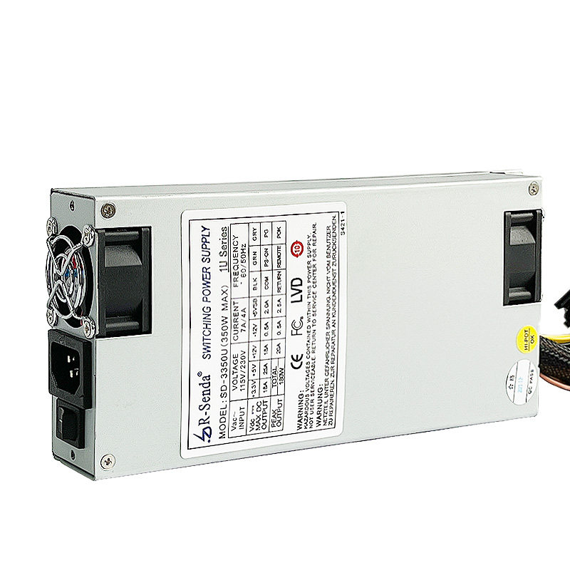 The new Rongshenda Power Supply SD-3350U 350W Power Rated 350W 1U Industrial Control Server Power Supply