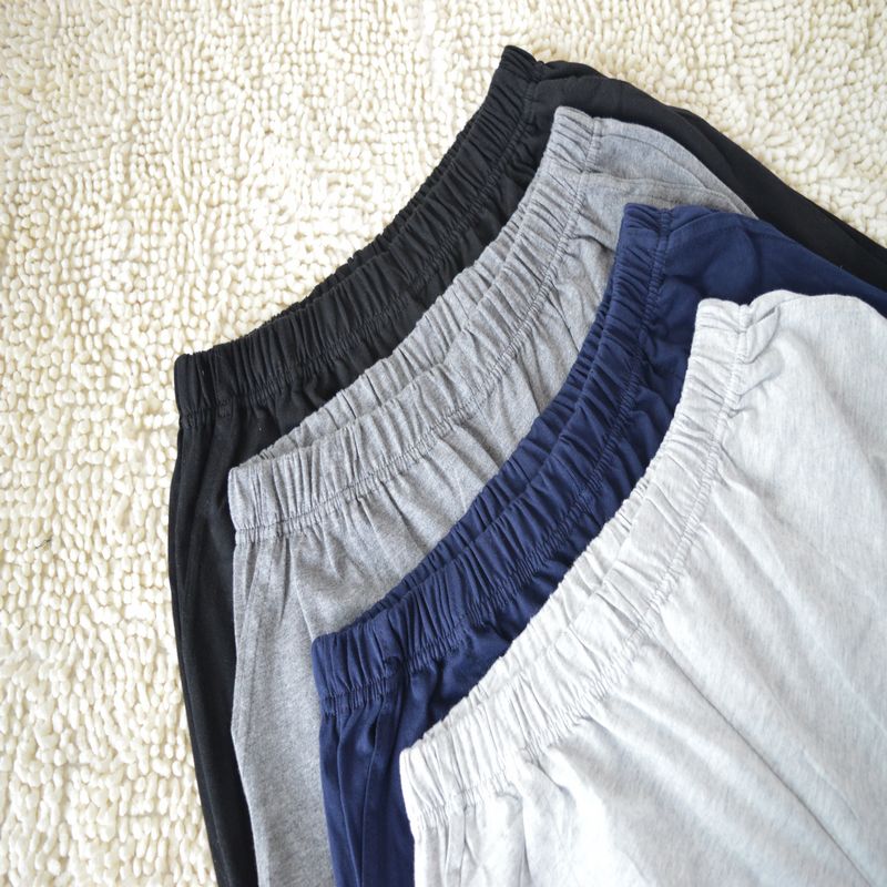 Giải phóng mã bị hỏng cotton nam cộng với kích thước cộng với phân bón để tăng quần ngủ lỏng mỡ quần nhà quần short nam