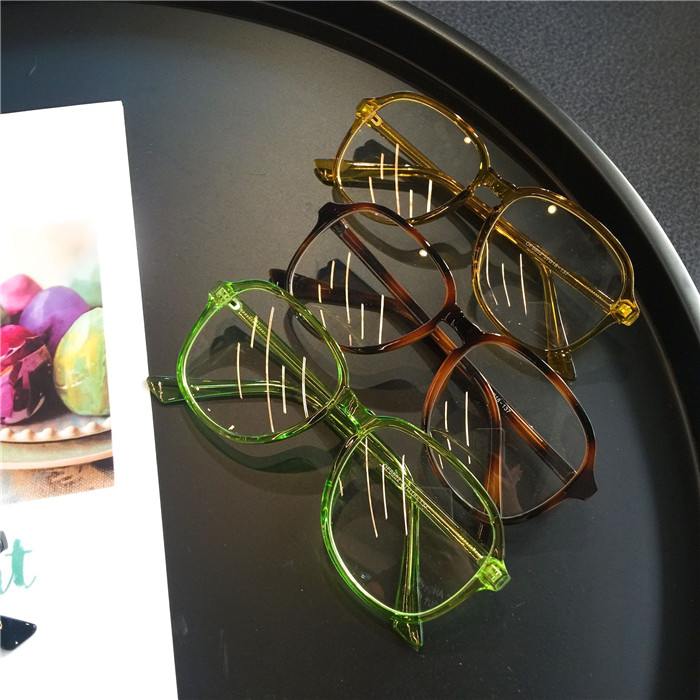 2020 Europe and the United States new ultra-light large frame Ins retro multi-color glasses frame personality Joker myopia glasses
