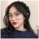 2018 mùa thu retro lớn chuỗi hạt chuỗi mắt kính chuỗi có thể được trang bị với khuôn mặt biến đổi khuôn mặt nhỏ khung mặt nhỏ kính cận đổi màu