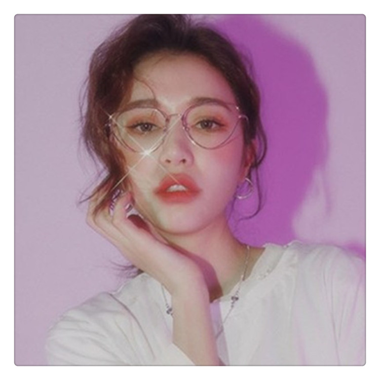 Kính cận thị Harajuku khung mèo loại kim loại mỏng khung ánh sáng retro mạng đỏ dễ thương chị Nhật Bản làm đẹp người mẫu gương - Kính gọng kính đẹp