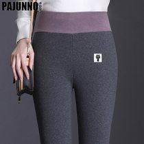 High waist beating bottom pants woman autumn winter plus suede thickened warm pants outside wearing small leggings pants body pencil lambs cashmere cotton pants