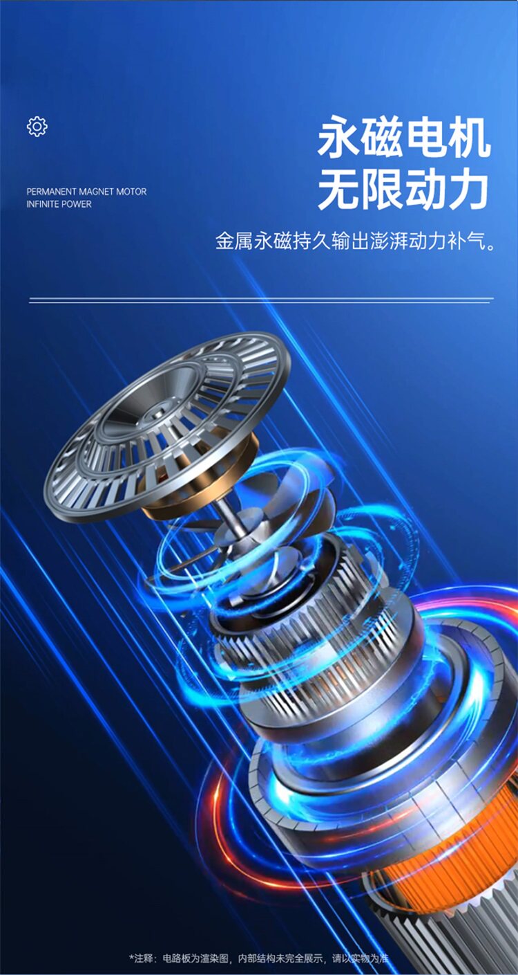 Car-mounted air pump and emergency power starter all-in-one device with digital display, high-power power bank, emergency power source, and ignition tool