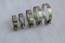 American stainless steel throat hoop hoop hoop buckle natural gas water pipe clip card washing machine drain pipe throat hoop