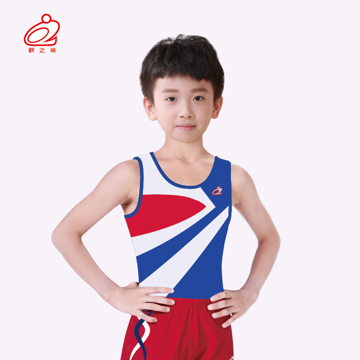 Autumn is still adult children's elastic vest Gymnastics suit Training suit Competition suit Men's jumpsuit