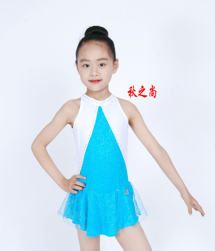 Autumn is still children's pattern ice skating clothing skating clothing performance competition dance clothing skating skirt art gymnastics skirt diamond