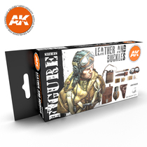 Workshop of the Night 11620 Spain AK3 Leather & Buckle Color Set Acrylic Water-Based Lacquer 17ml*6