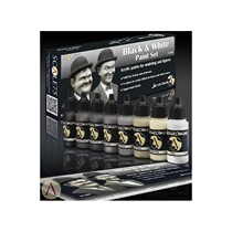 Scale75 SSE-008 Black and White Paint Set black and white set of water-based paint