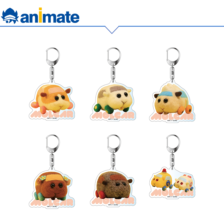 [Spot] PUI PUI Tengle Car Mouse Car Buckle Massacre Pendant ANIMATE Authorized Genuine