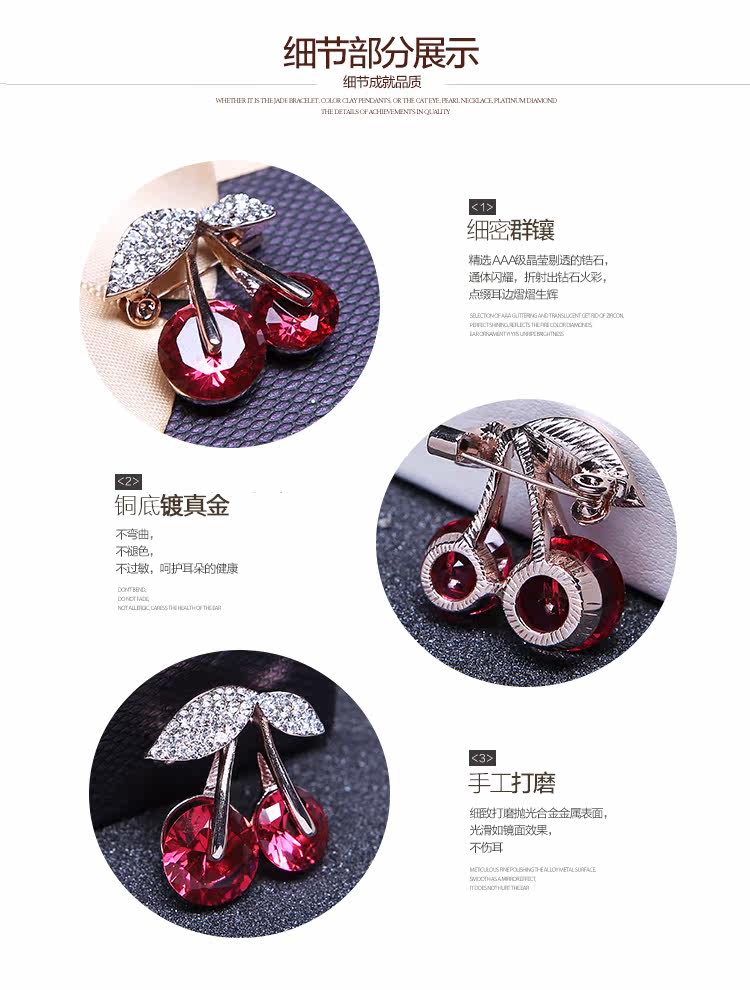 Broche femme en Zircon diamant - Ref 1177519 Image 38