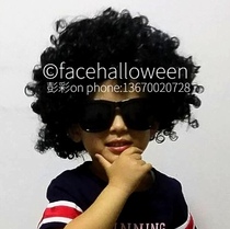 Oversized clown exploding head wig children men and women kindergarten Halloween stage performance rock wig set