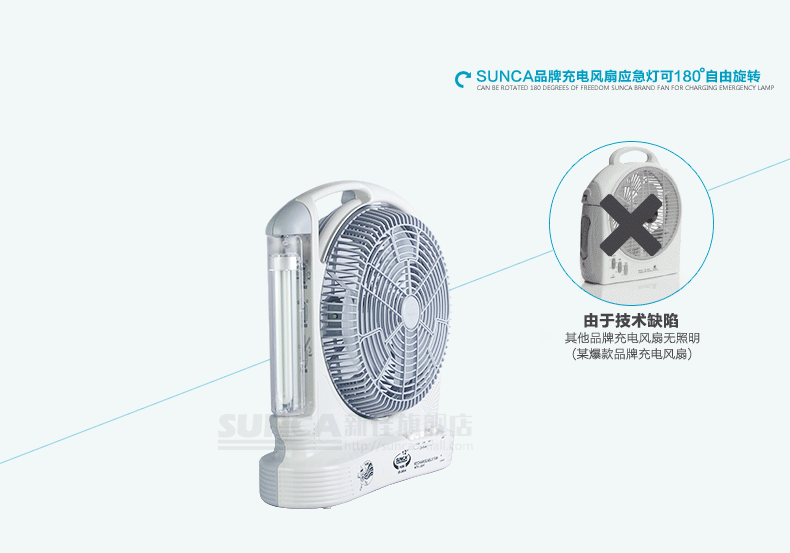 quạt trần Mới tốt quạt sạc sinh viên ký túc xá gió lớn nhà 12 inch im lặng lắc đầu pin ngoài trời di động - Quạt điện quạt xài pin