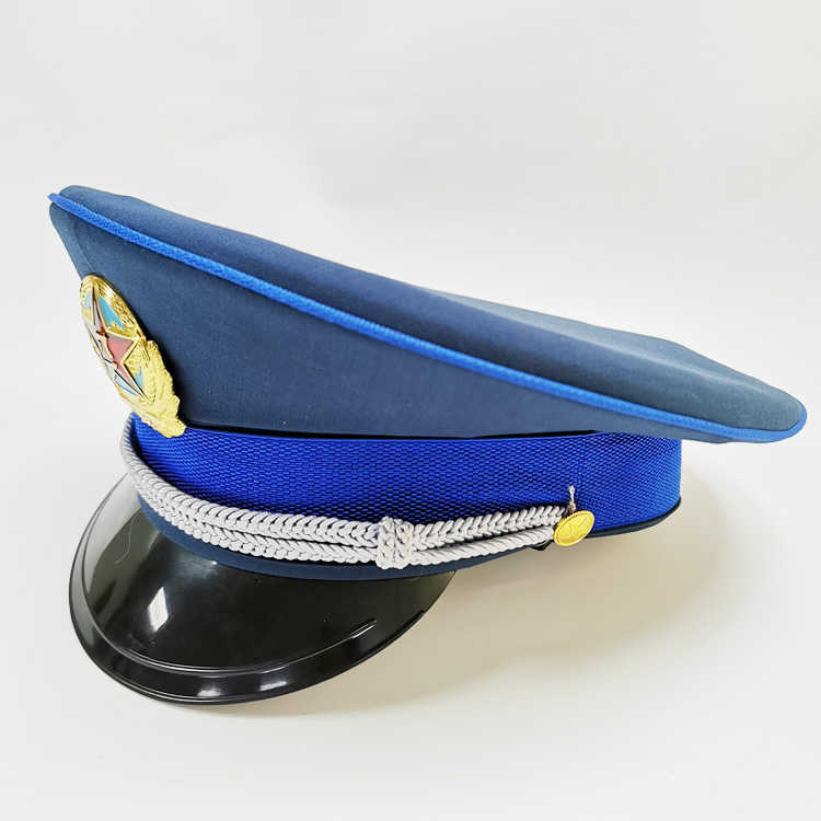 退伍老兵紀念品05式空幹部大帽簷軍帽老式退役老兵收藏紀念大蓋型螺母