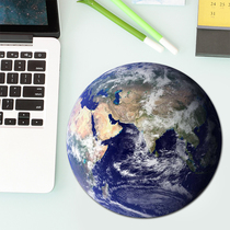 Personality Creative Planet mouse pad round trumpet thickened simple portable laptop can be customized wrist pad