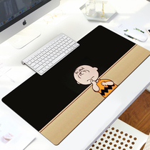 Game competitive mouse pad large cute simple cartoon Snoopy thick non-slip one piece of custom keyboard table pad