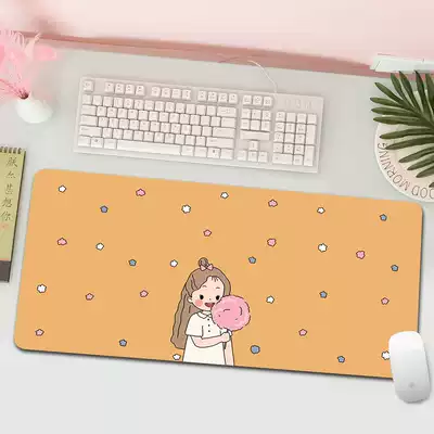 Creative vitality girl large mouse pad cartoon notebook computer cute home girl office desk pad customization