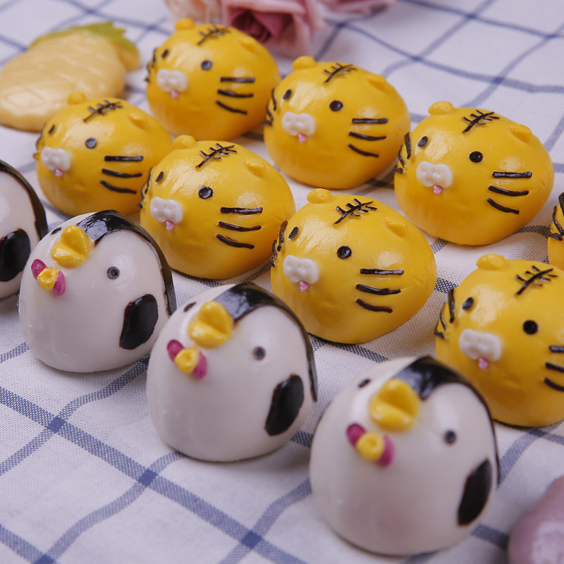 Simulation Food Model to be Milk Yellow Bag Sample Children's Pastry Breakfast Bag molds to display Nutritious Meals Props