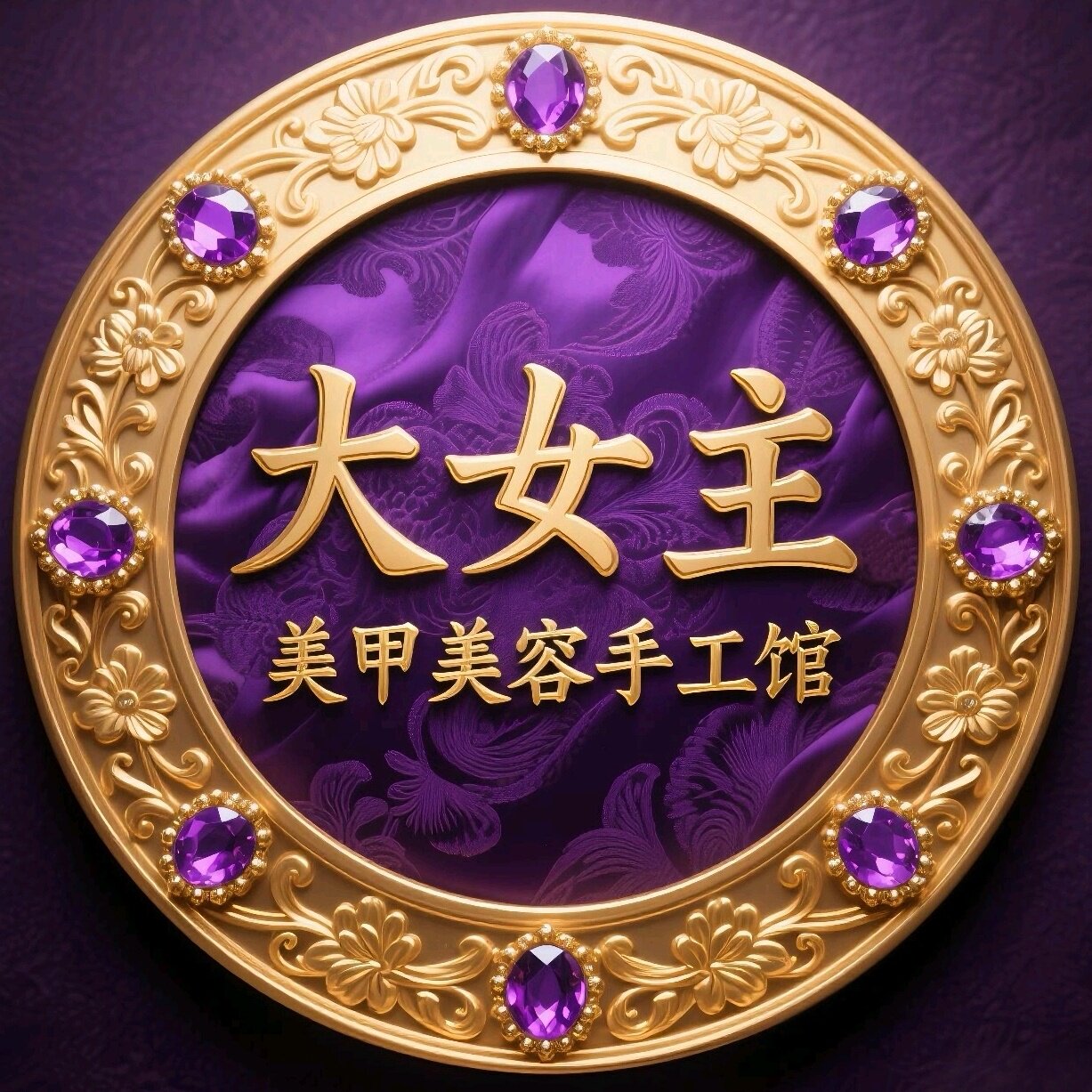 大女主美甲美容手工馆的LOGO