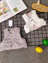 Day single alc Baby plus cotton waistcoat cotton vest Two sides wearing cute and comfortable casual pure cotton