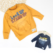 Foreign trade childrens clothes boys and girls plus velvet baby clothes autumn foreign-Air pullover fleece export daily order