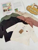 Daily Single Fruit Children Long Sleeve T-shirt Baby Washed Cotton Spring Autumn blouses-1100