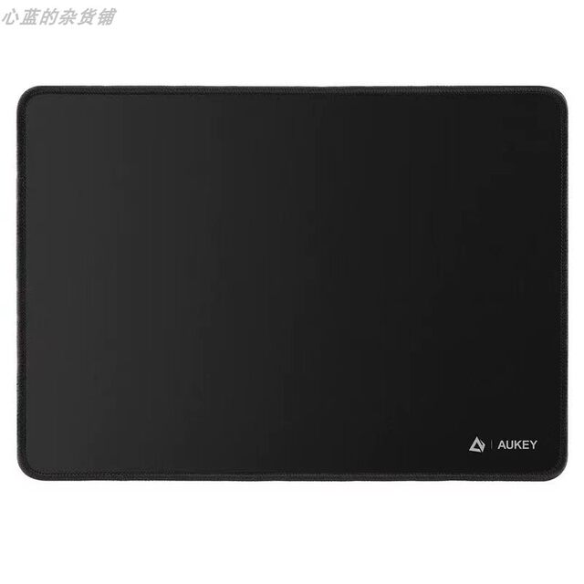 Aukey Small Keyboard Mouse Pad Smooth Surface Non-Slip Rubber Gaming Black Mouse Desk Pad 3mm Thick