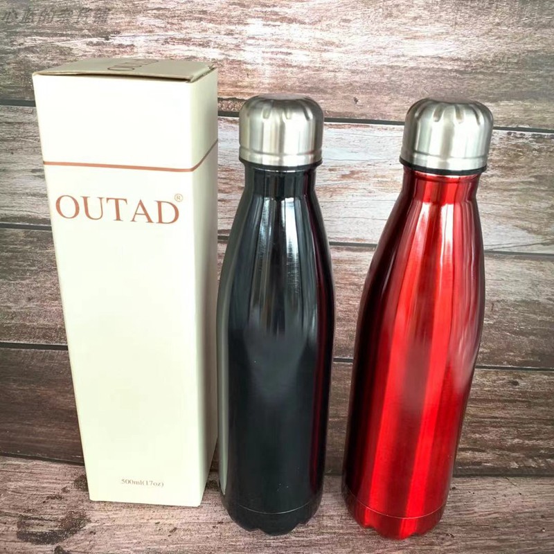 Insulation cup coffee cup portable male and female students stainless steel car cup hand-held water cup cola cup bullet-shaped cup