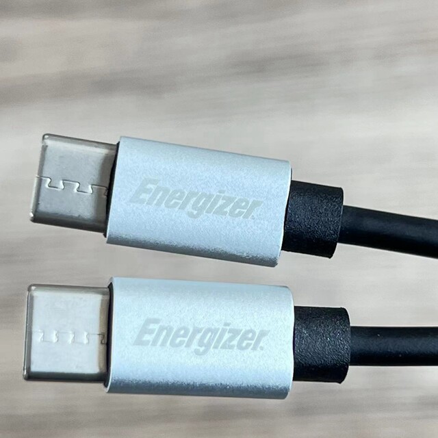 Energizer Original Dual Type-C Male-To-Male Ctoc Fast Charging 3A Charging Data Cable 60W 1.2m