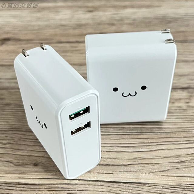 Elecom Desktop Wall Plug with Dual USB Ports Qc3.0 Charging Head 5.4A Suitable for Apple 8X XS 11 12 13 14 iPad