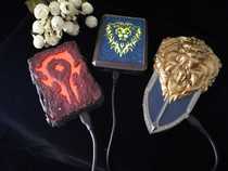 Warcraft genuine Losa Storm Shield Alliance emblem tribe emblem QC2 0 fast charging mobile power bank