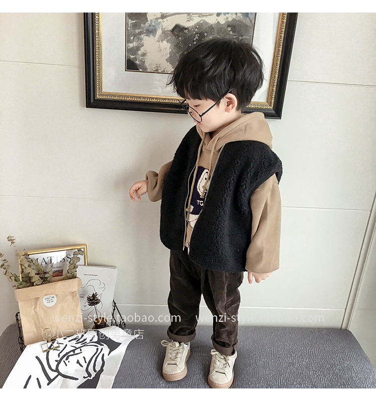 Áo vest bé trai cotton mùa thu đông 2018 phiên bản mới của Hàn Quốc cho bé mặc áo ngoài mùa đông ấm áp cho bé áo gile bé gái hàng độc