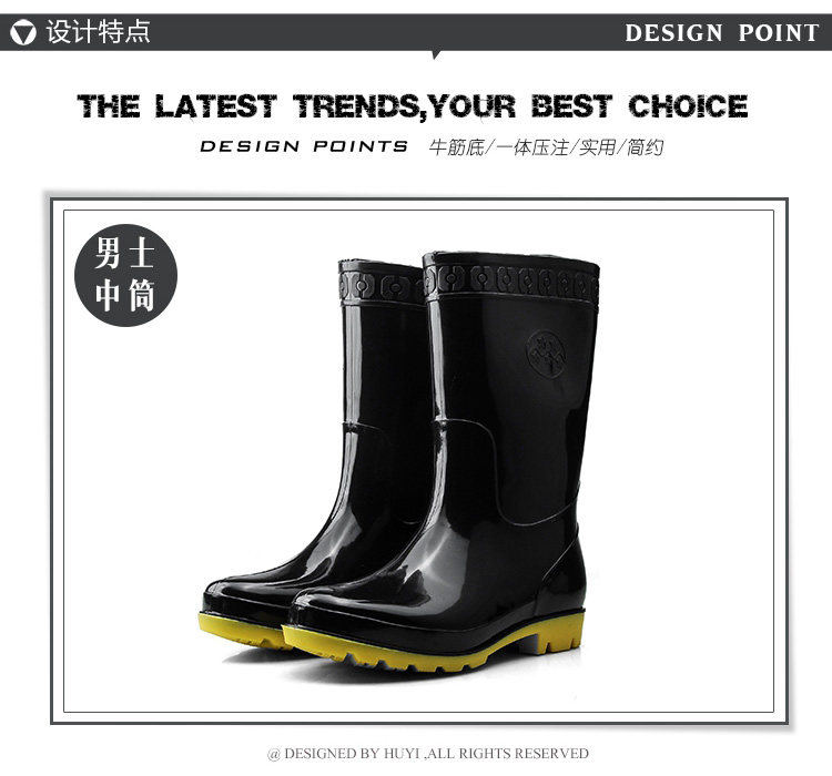Chaussures - bottes caoutchouc homme pour printemps - semelle tendon - Ref 972615 Image 17