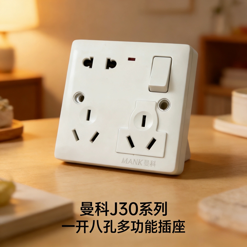 Manke Switch Socket Multi-Purpose Eight-Hole Socket 86 Type Concealed High-Power Multi-Function Socket Twelve-Hole Socket