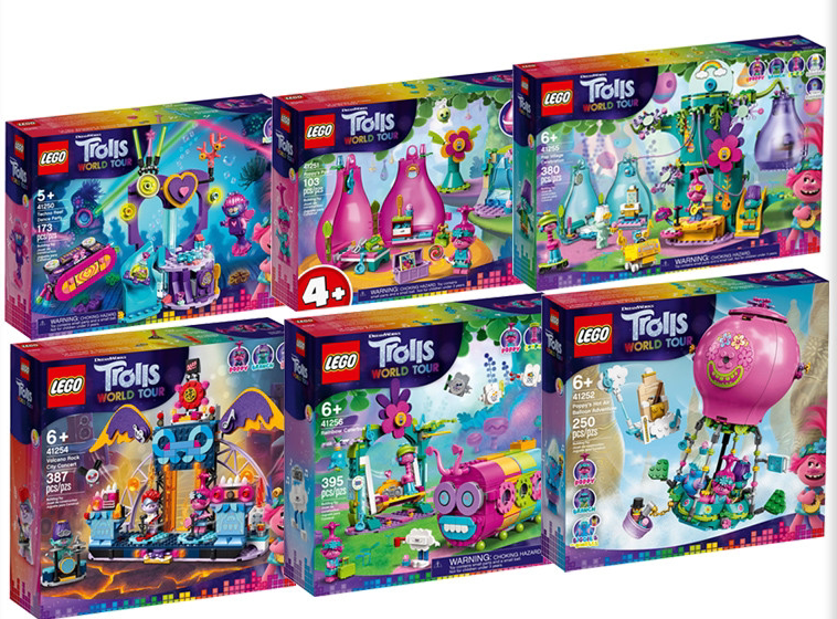 Lego Building Blocks Toys Trolls 41252 41253 41254 41255 41256