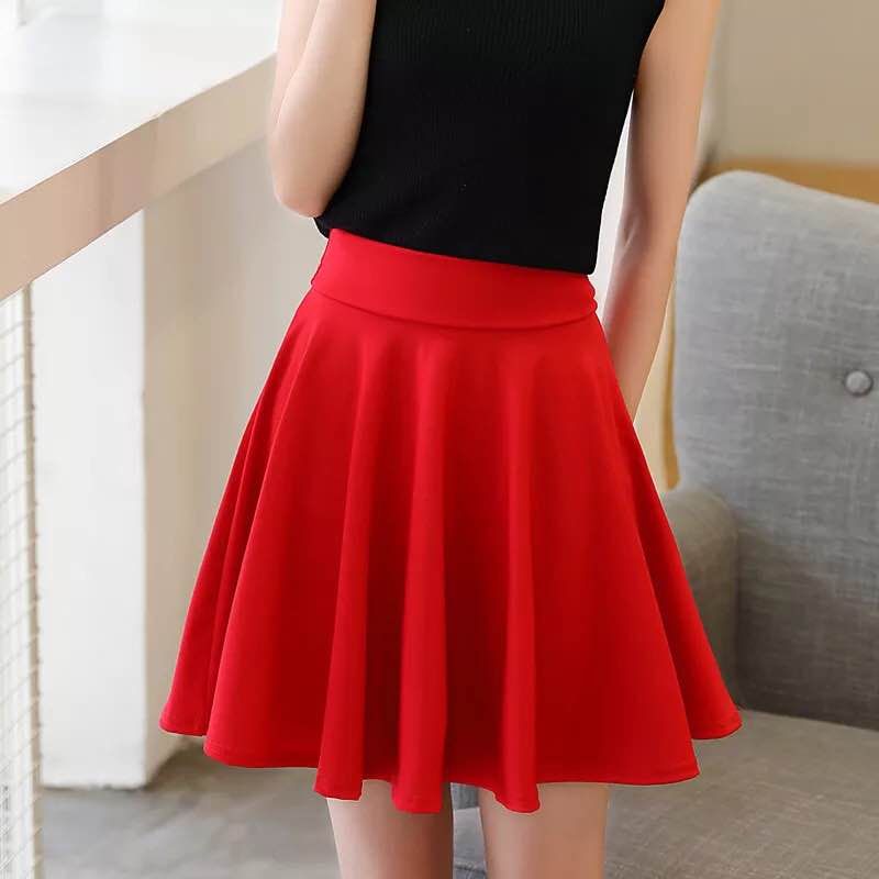 Square dance skirt women's summer sailor dance pleated skirt short anti-galloping dance skirt