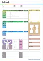 Inbody body test paper body composition analyzer A4 color double-sided test paper printing paper