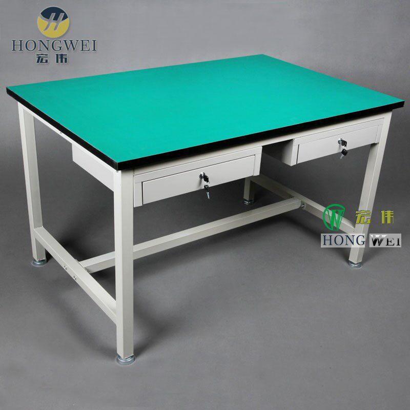 Gold majestic antistatic bench electronic factory with drawer bench test bench working table maintenance desk