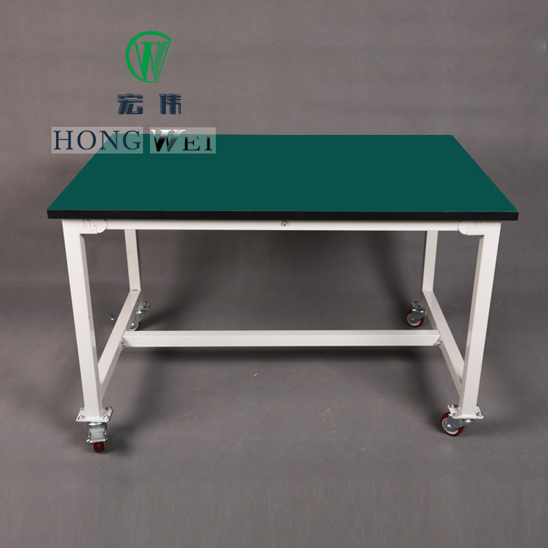 Suzhou workshop mobile workbench, pulley electronic assembly table, anti-static operation table, electronics factory maintenance table