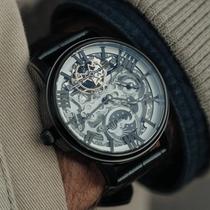 Thoma Earnshaws Thomas Earnshaw Longitude Skeleton Openwork Automatic Mechanical Mens Watch