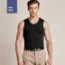 Áo đỏ nam vest mỏng phần cổ tròn phương thức thể thao thanh niên đồ lót mỏng vượt rào đáy áo sơ mi nam áo lót bầu Áo vest