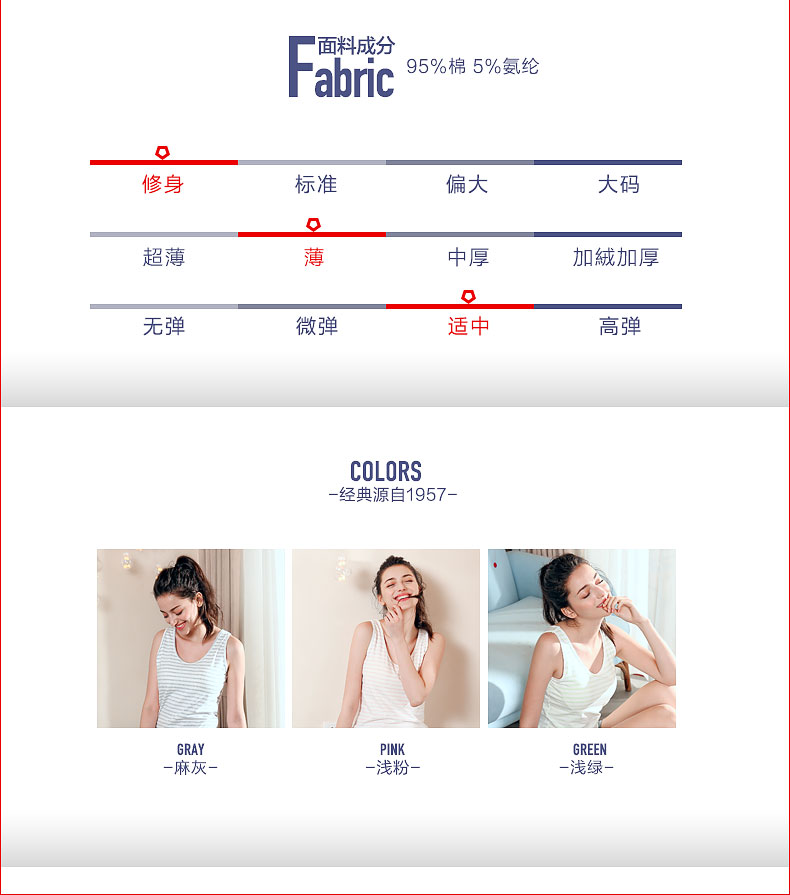 Áo khoác lửng nữ sọc đỏ cotton mỏng với áo ngực chạm đáy áo hè không viền quần lót miễn phí mặc áo ngực shop đồ lót