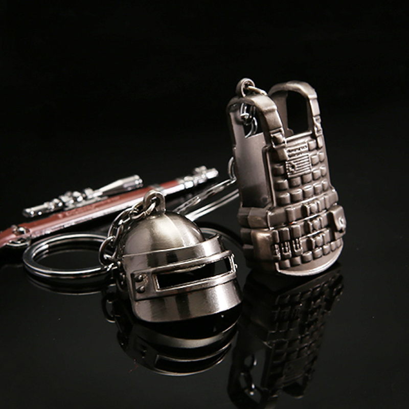 Jedi eating chicken around car key chain survival game three-level head 98K AWM M416 small pendant