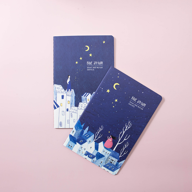 Find You selected Blue Highlights Night Thickening Design Notebook notepad