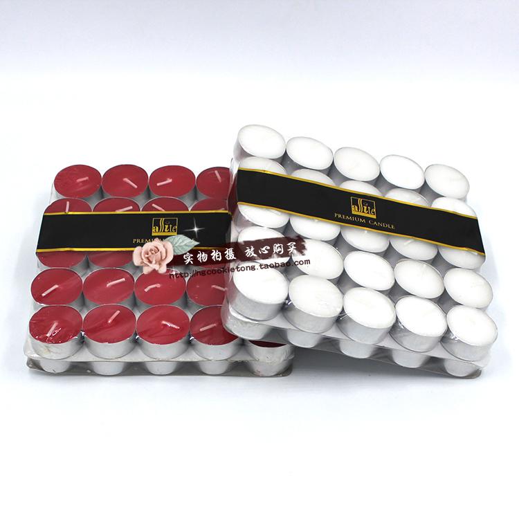 50 packs 4 hours tea wax romantic proposition of candle candle plate shape of small candle