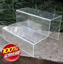 Organic acrylic shoe rack shoe holder transparent two-layer ladder price mens and womens shoes bracket shoe store shoe display rack