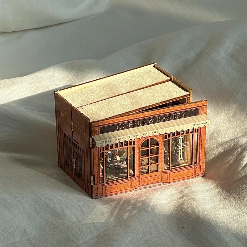 DIY Bagel Hut | Miniature Model Creative Antique-Style Assembled Handmade Gift for Men and Women's Birthdays, 520 Valentine's Day