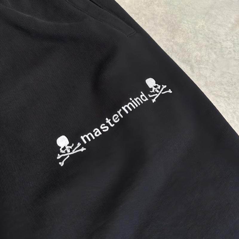 Тренировочные брюки mastermind骷髅头刺绣灰色裤子宽松休闲裤男潮牌高级感mmj长裤