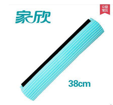 Home Hin Mi Chong Universal Sponge Mop Roller Style Squeeze Water retractable Home Collodion Cotton Mop Head Mop Free Hand Wash