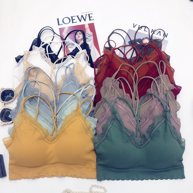 Maternity beautiful back bra summer pregnancy comfortable thin section sexy lace ribbon yoga sleep running strapless underwear